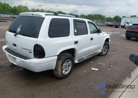 2003 Dodge Durango Slt из США, поврежденный, VIN 1D4HS48N63F597227